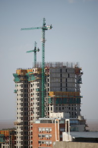 Construction apartment building